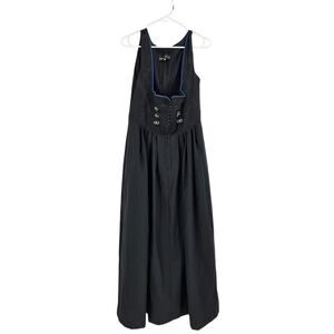 Berwin & Wolff Dress Black Sleeveless German Oktoberfest Whimsy Goth Size US 10